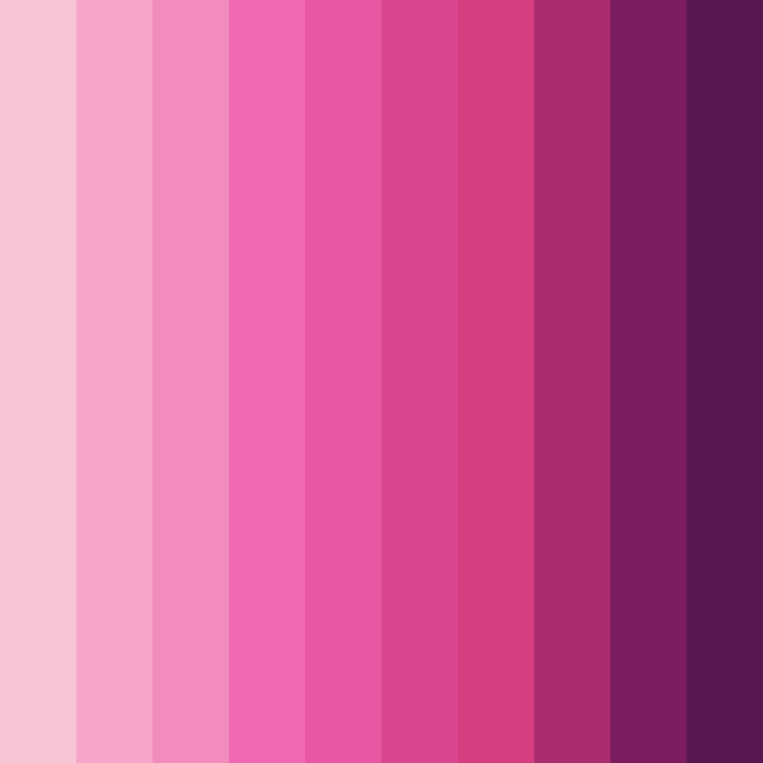 Download pink rainbow color palette PNG image (square)