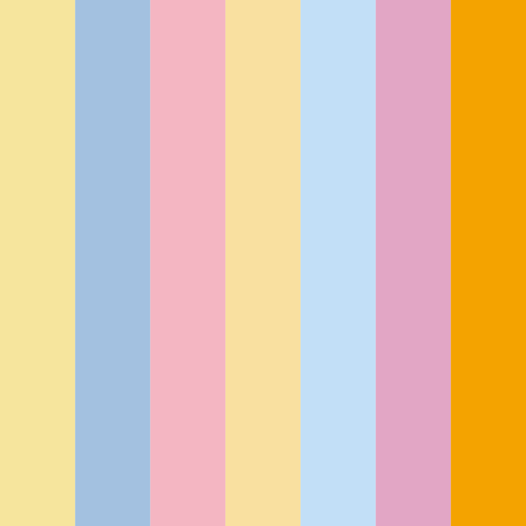 Download pastel dreamscape color palette PNG image (square)