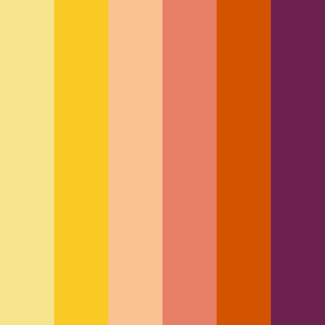 Download autumnal whimsy color palette PNG image (square)