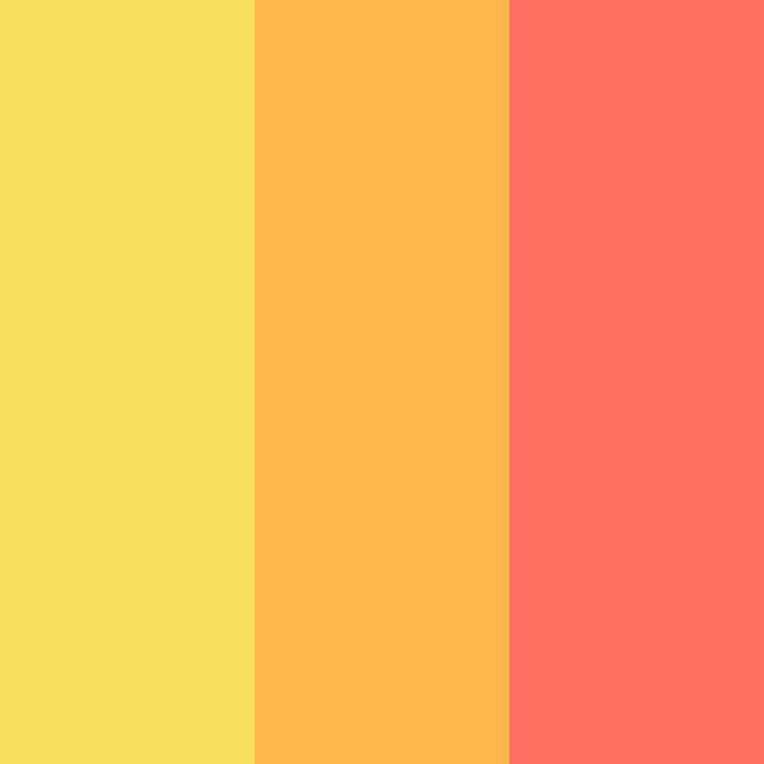 Download sunny citrus pop color palette PNG image (square)