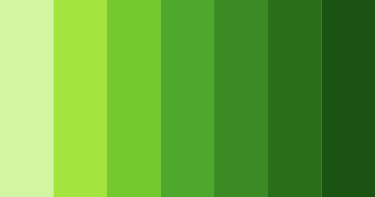 Download radiant green color palette PNG image (landscape)