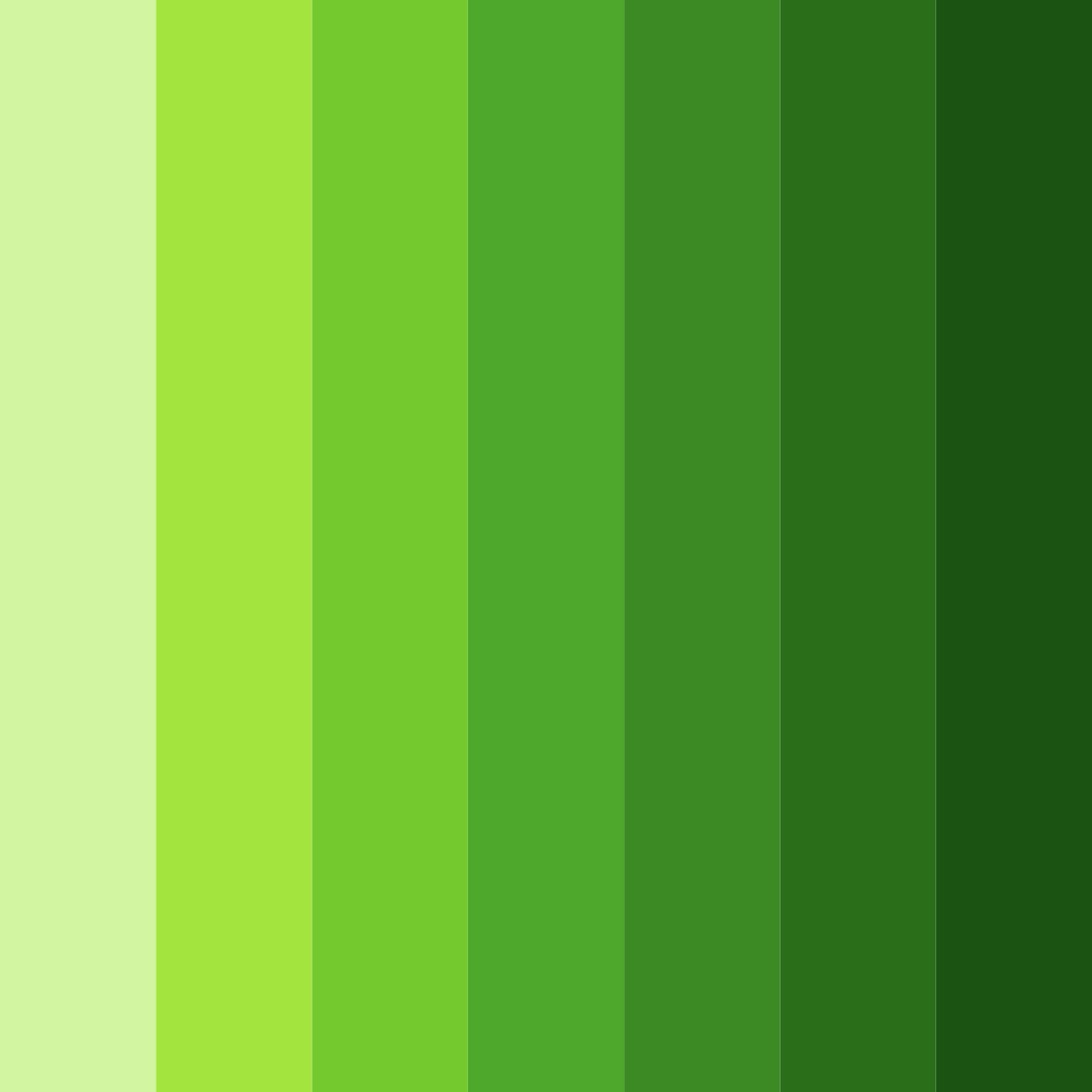 Download radiant green color palette PNG image (square)
