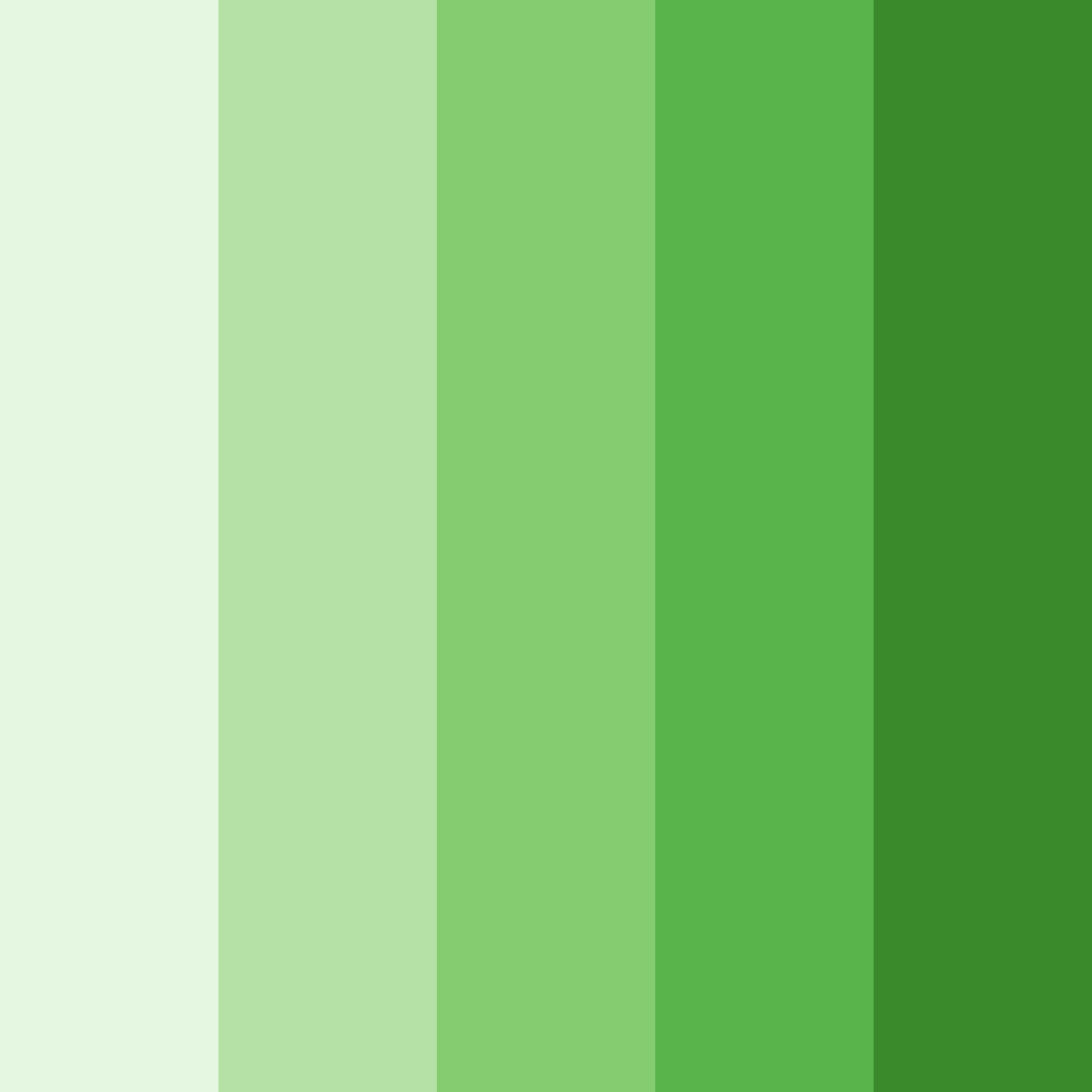 Download yellow green shades color palette PNG image (square)