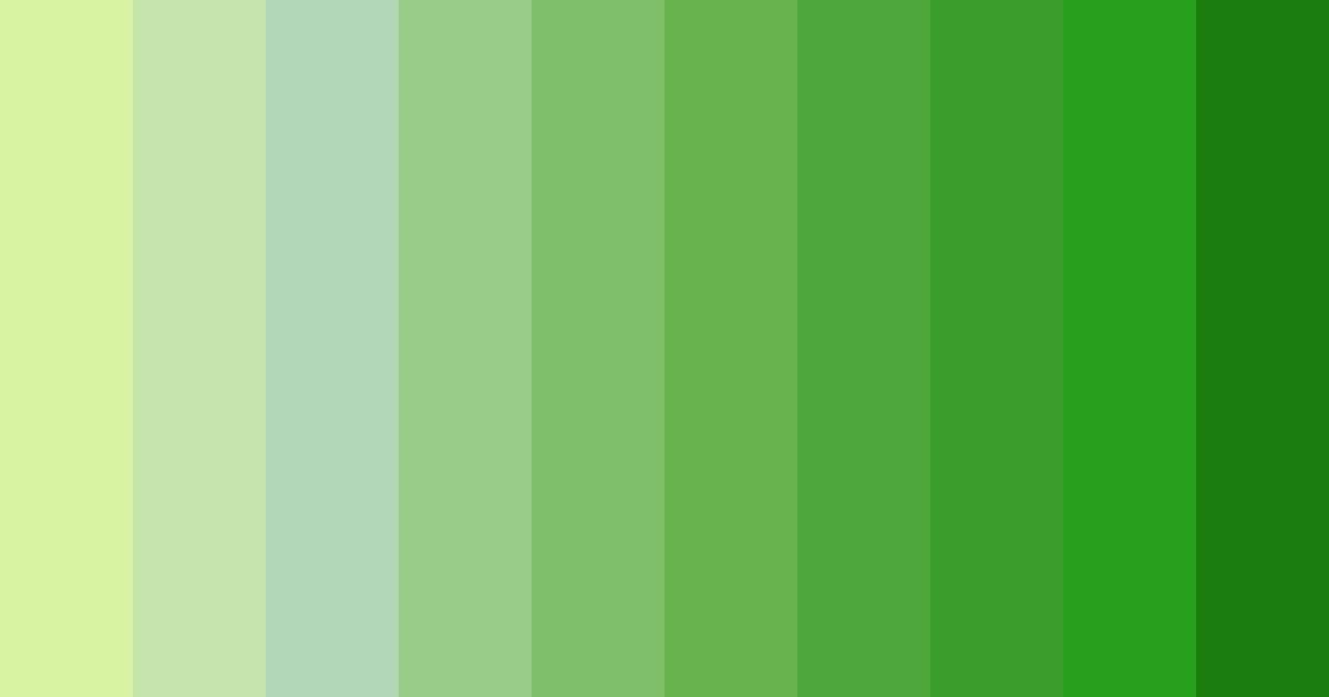 Download green radium color palette PNG image (landscape)