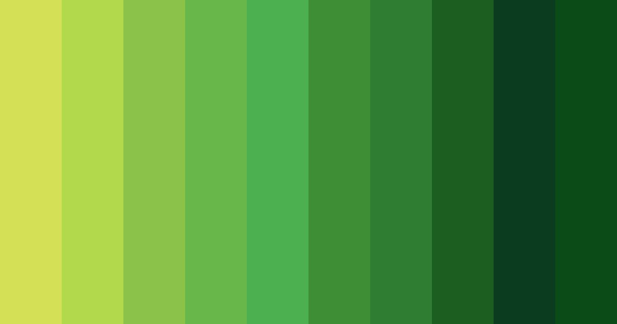 Download bright yellow green color palette PNG image (landscape)