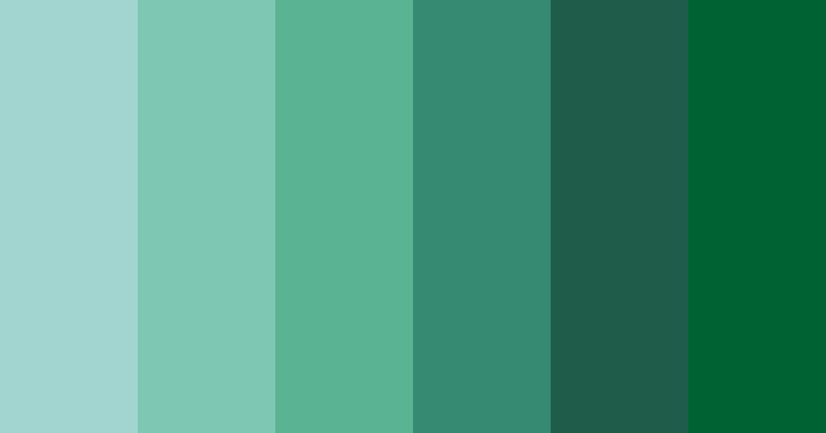 Download teal forest color palette PNG image (landscape)