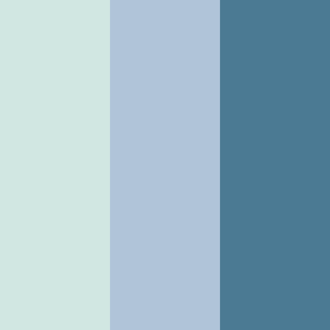 Download cool blue green color palette PNG image (square)