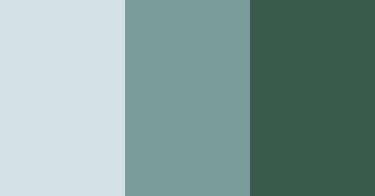 Download cool blue green color palette PNG image (landscape)