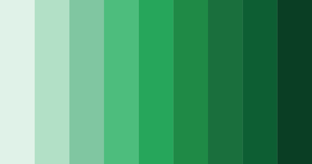 Download athletic verdancy color palette PNG image (landscape)