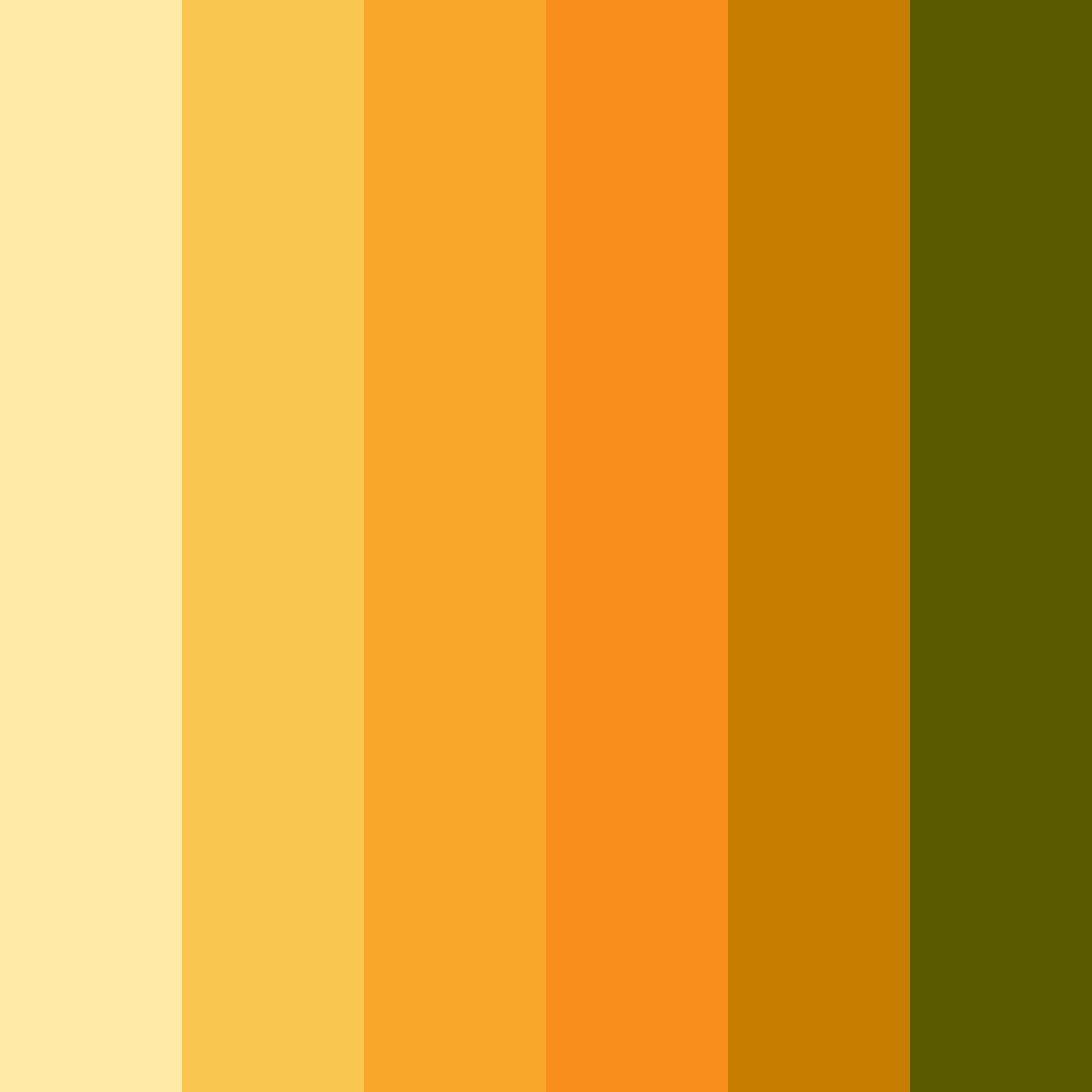 Download amber gold glow color palette PNG image (square)
