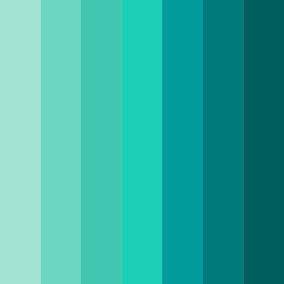 Download tropical aqua breeze color palette PNG image (square)