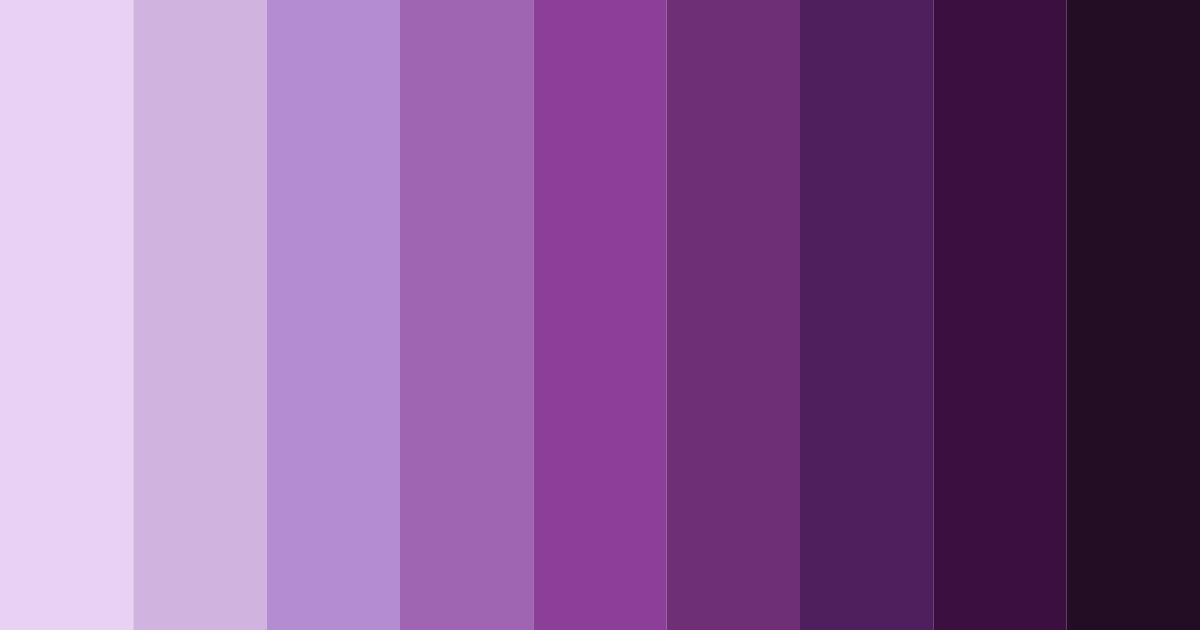 Download midnight purple shades color palette PNG image (landscape)