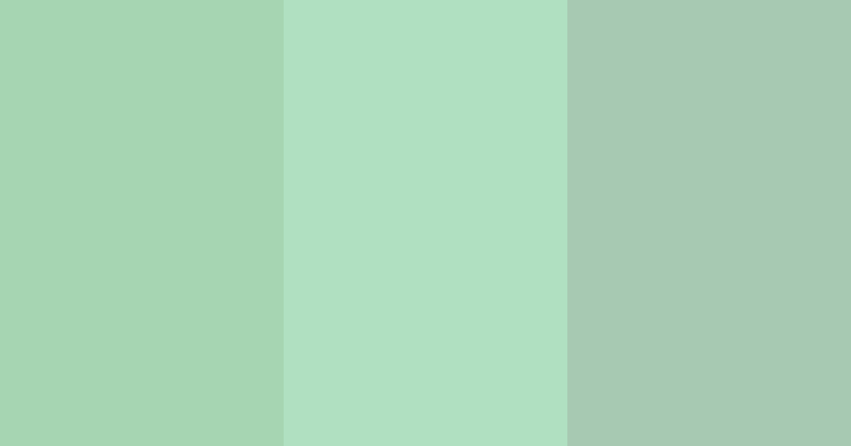 Download soft green color palette PNG image (landscape)