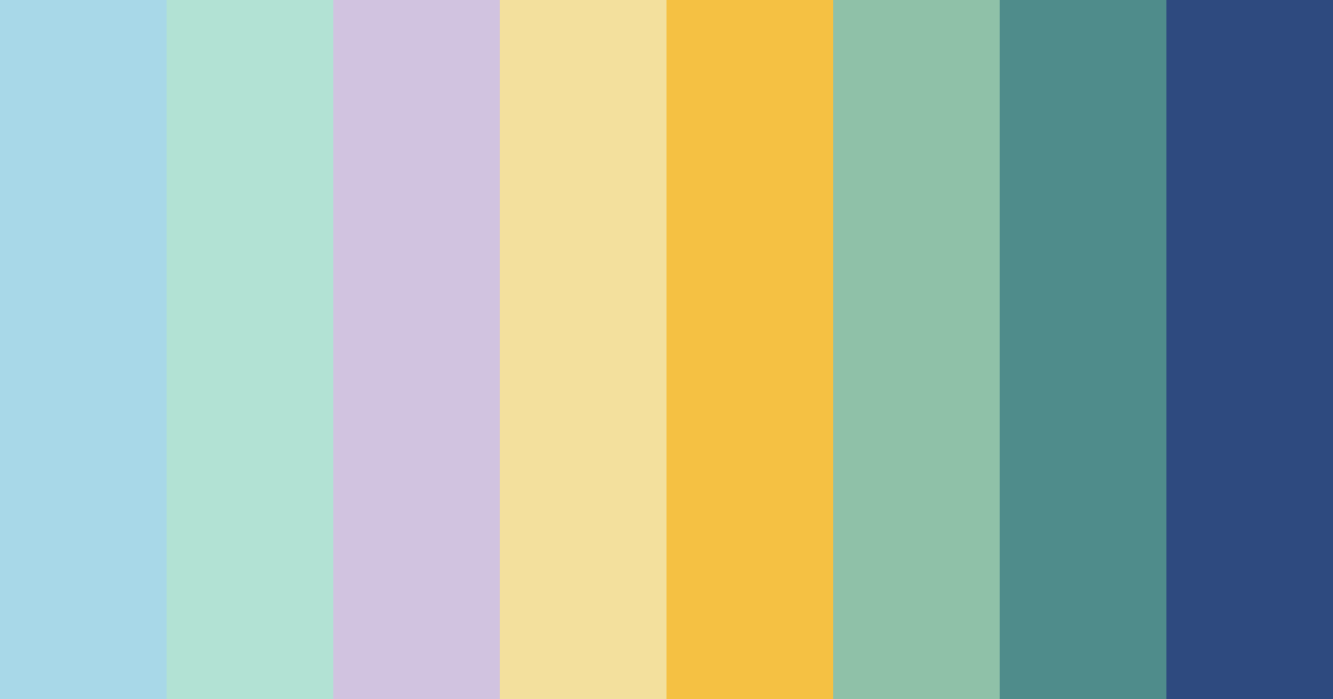 Download oceanic colors color palette PNG image (landscape)