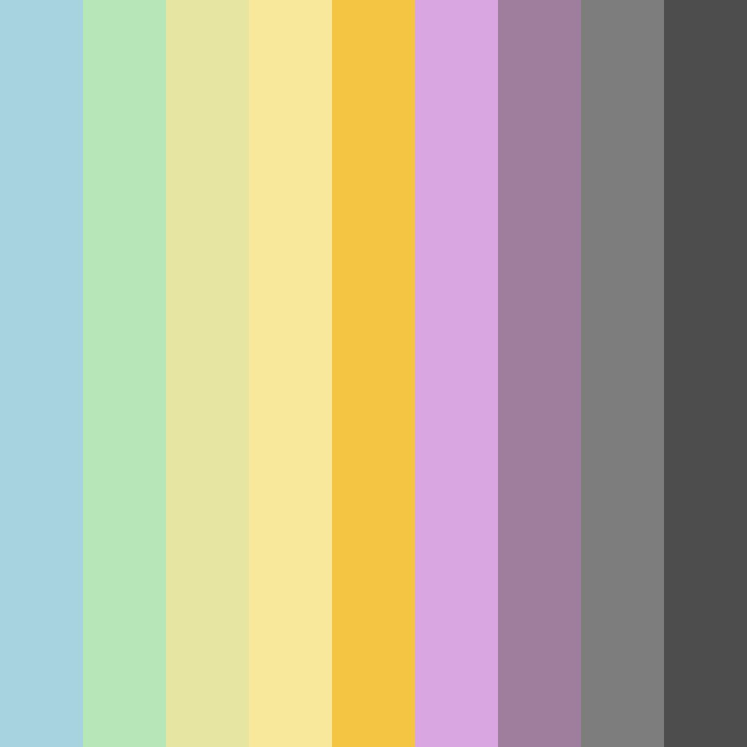Download whimsical oasis color palette PNG image (square)