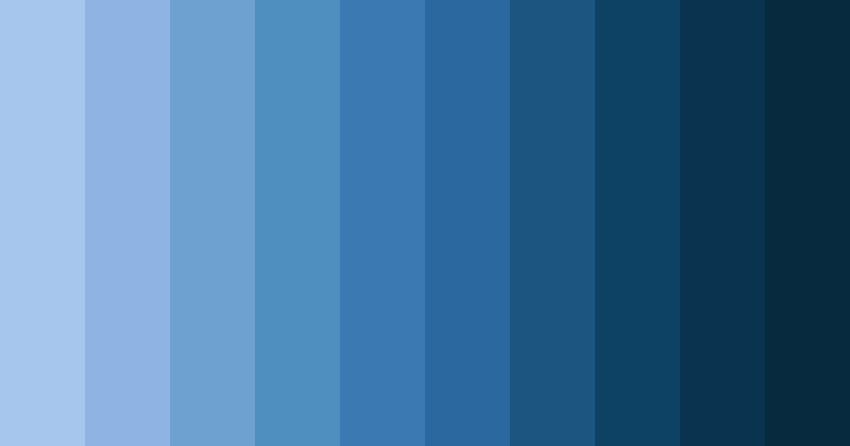 Download cool light blue color palette PNG image (landscape)