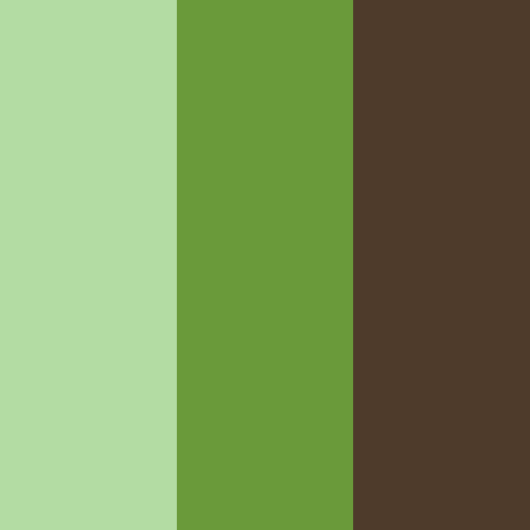 Download shades of green and brown color palette PNG image (square)