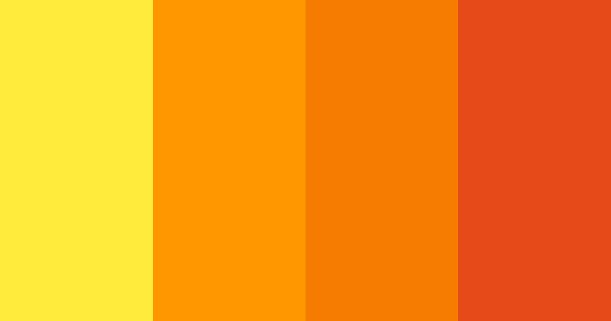 Download sunset blaze color palette PNG image (landscape)