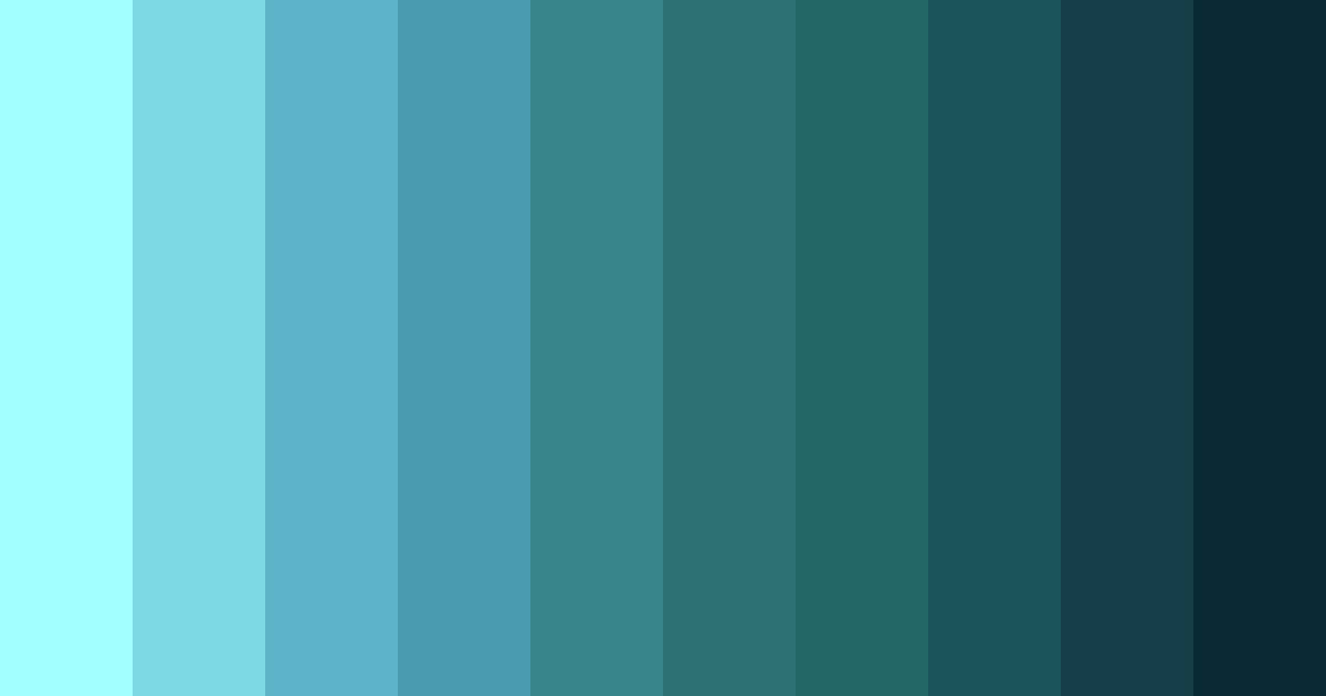 Download light aqua color palette PNG image (landscape)