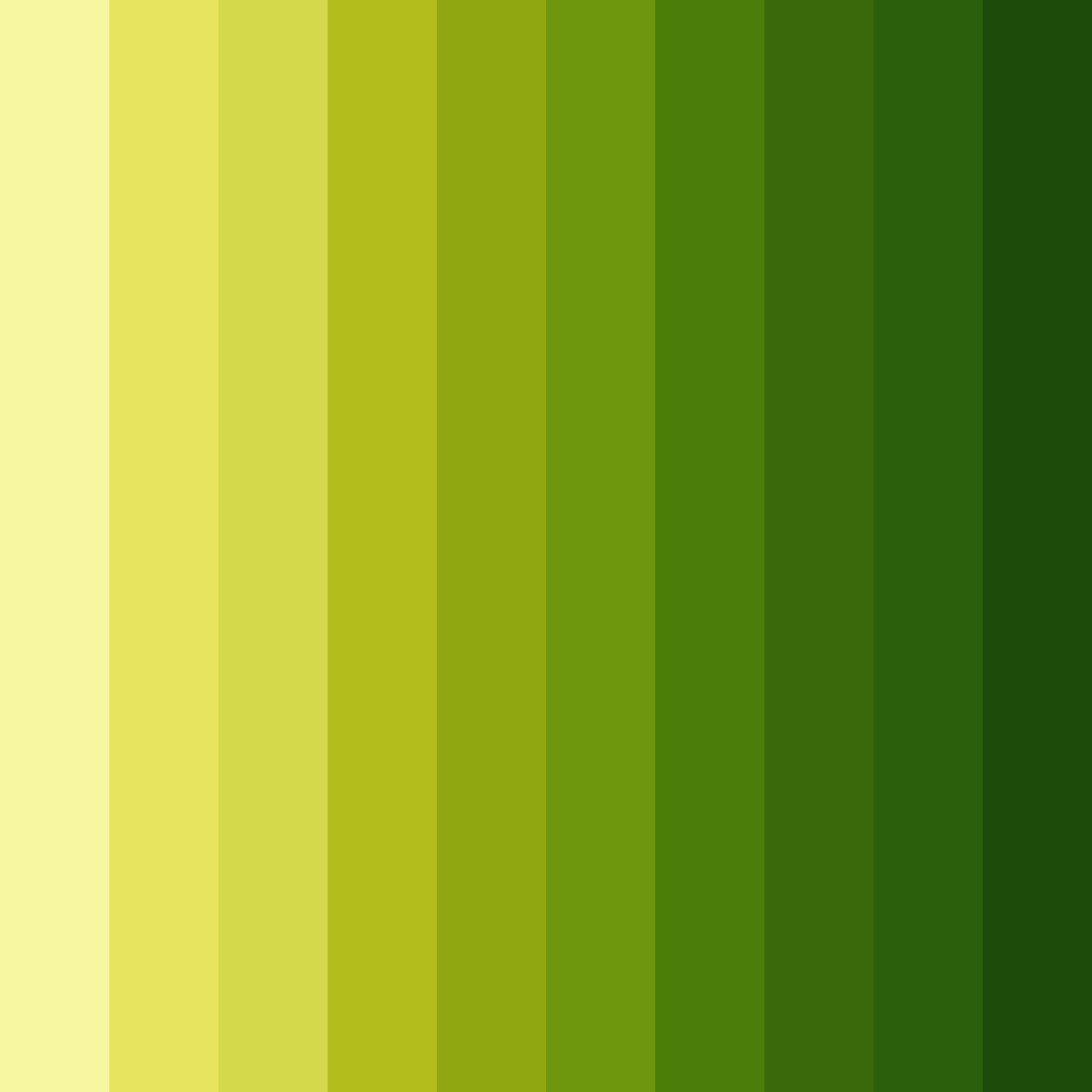 Download lush verdant harmony color palette PNG image (square)