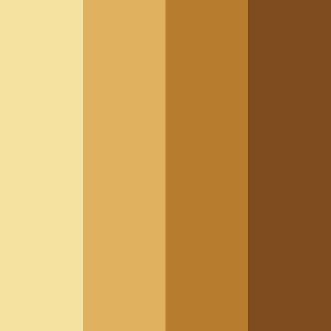 Download golden autumn meadow color palette PNG image (square)