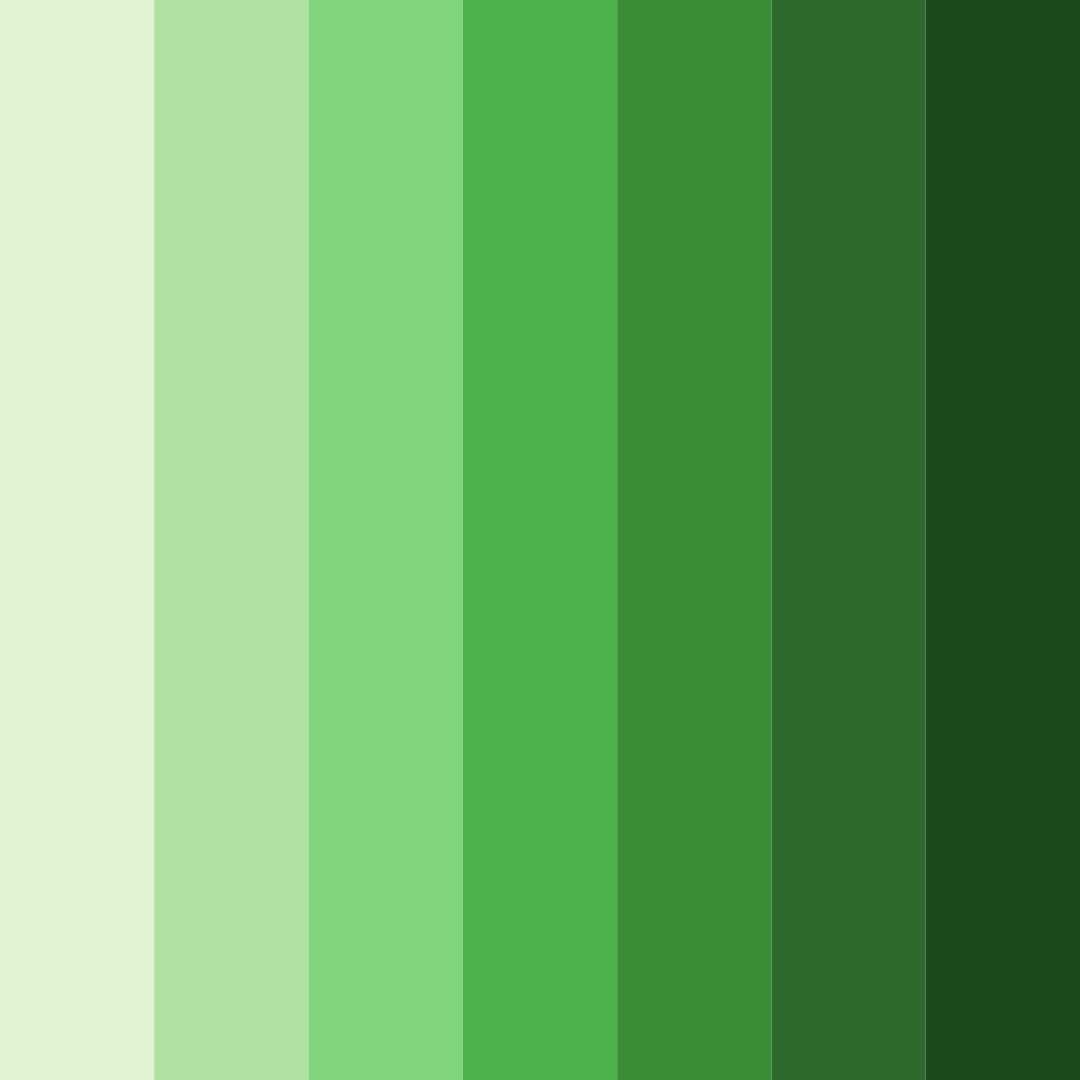 Download emerald meadow color palette PNG image (square)