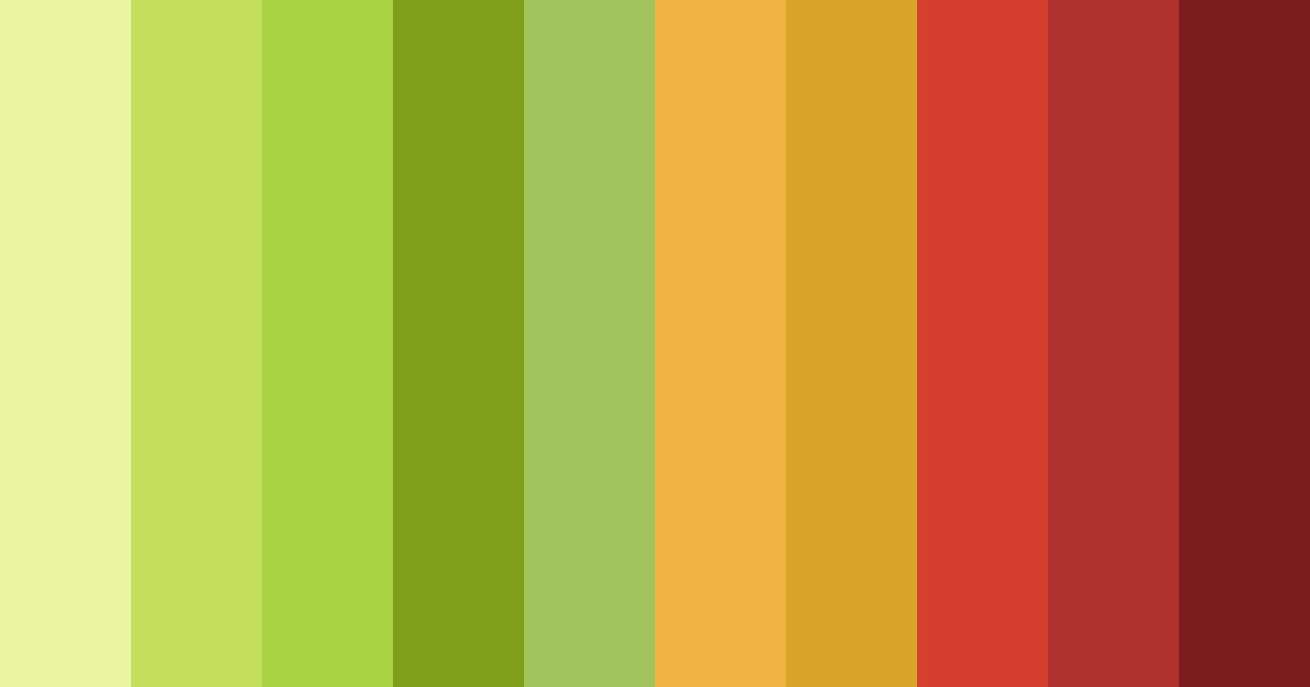 Download green to red transition color palette PNG image (landscape)