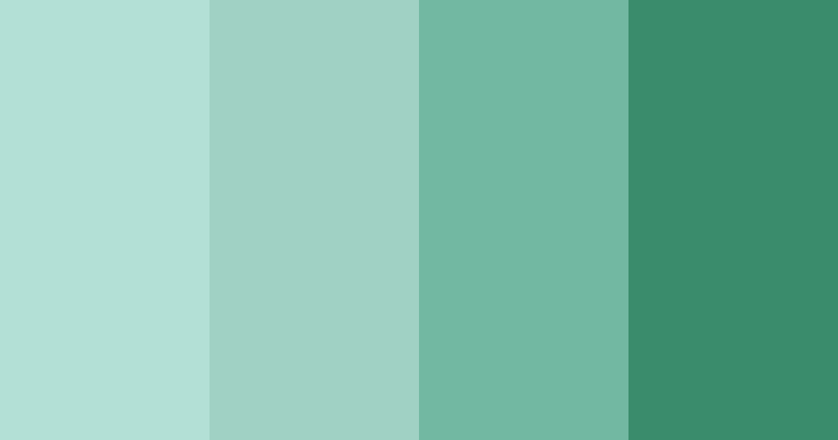 Download pastel green color palette PNG image (landscape)