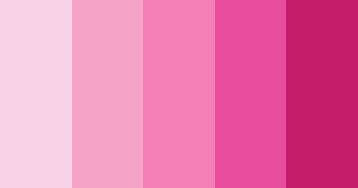 Download blushing blossoms color palette PNG image (landscape)