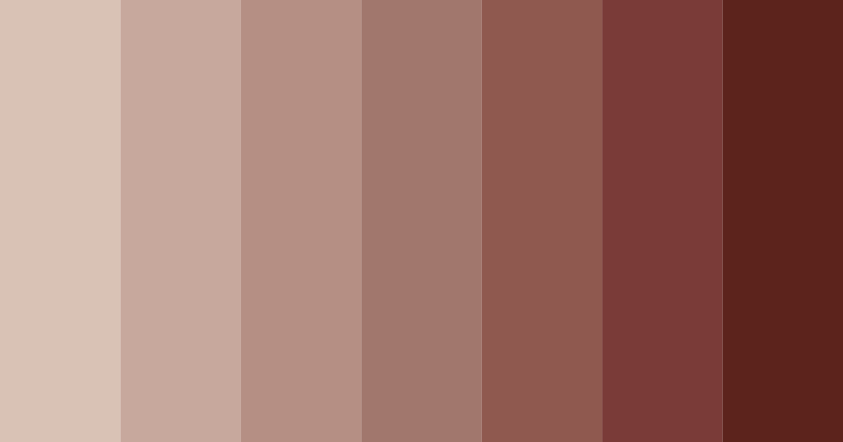 Download brown mocha shades color palette PNG image (landscape)