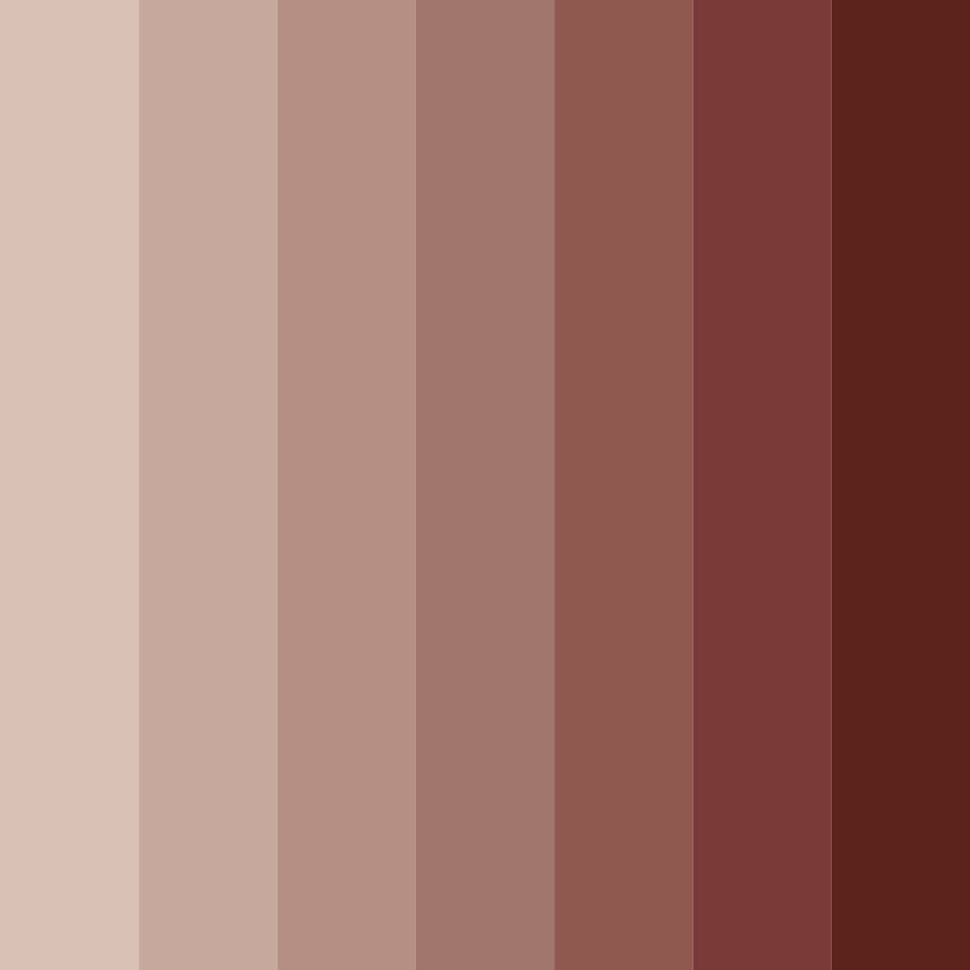 Download brown mocha shades color palette PNG image (square)