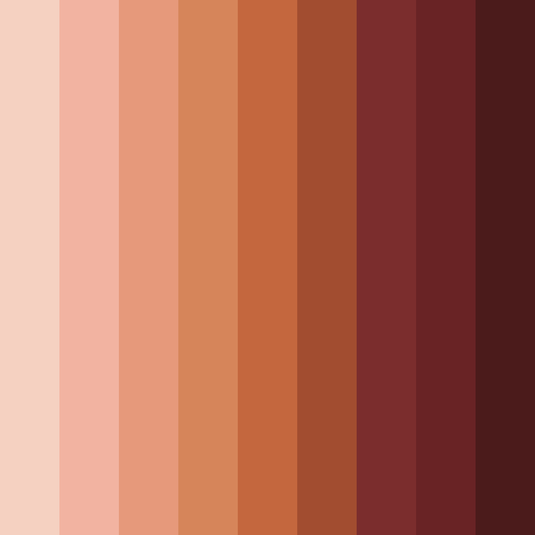 Download red orange delight color palette PNG image (square)