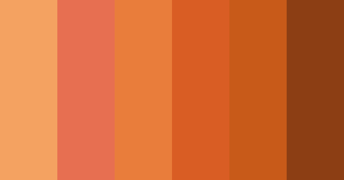 Download orange sunset color palette PNG image (landscape)