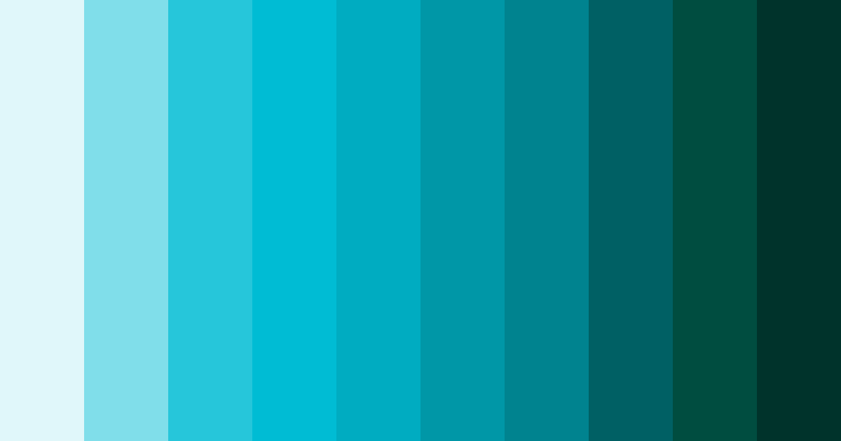 Download aqua neon dream color palette PNG image (landscape)