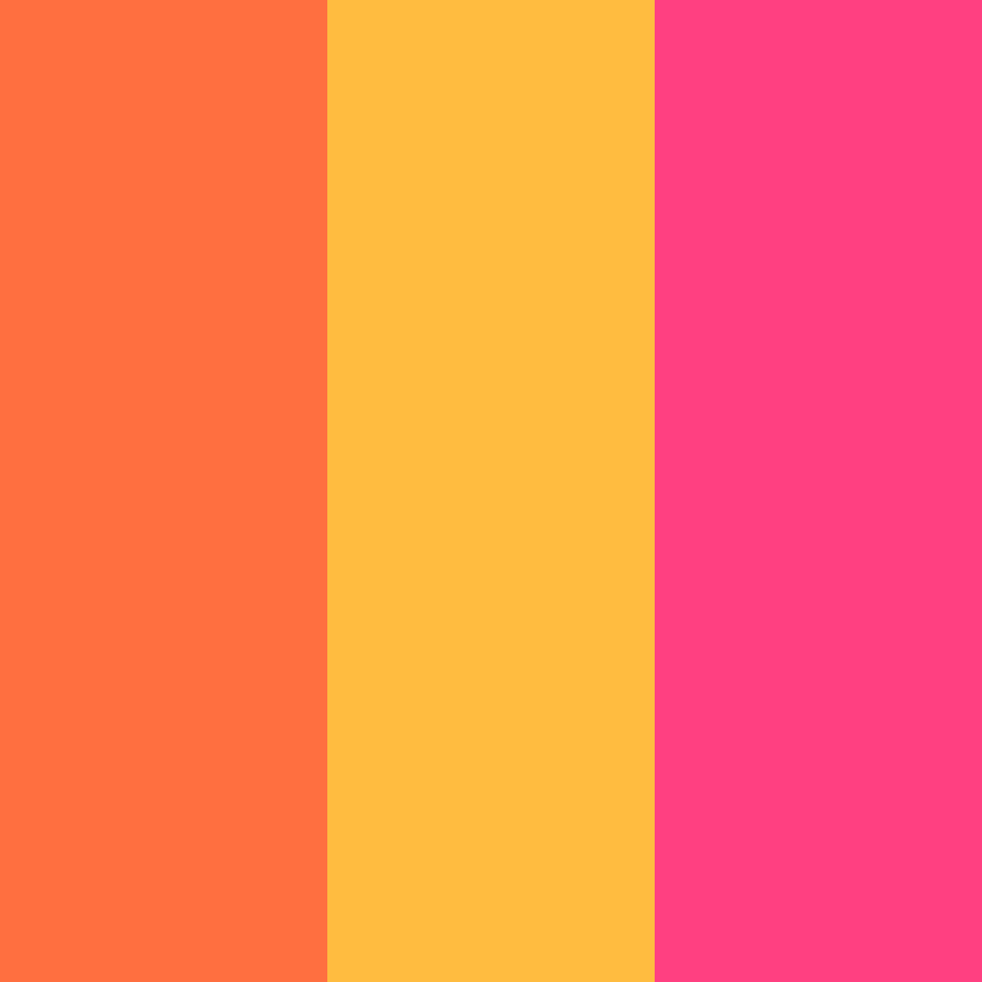 Download vibrant orange color palette PNG image (square)