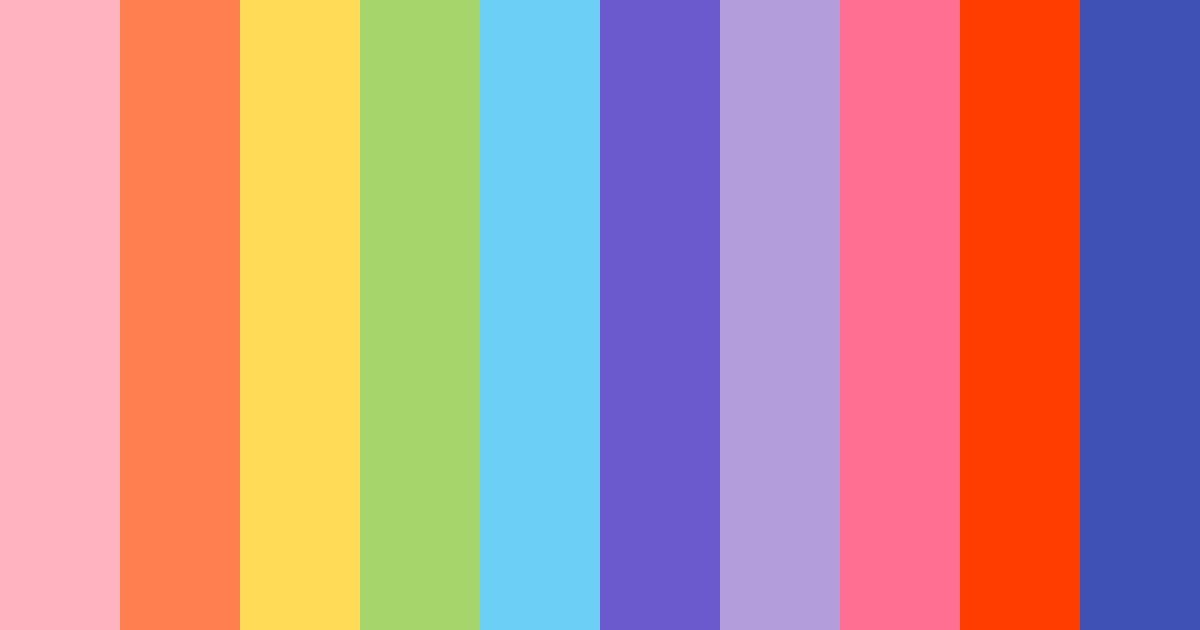 Download neon pink color palette PNG image (landscape)