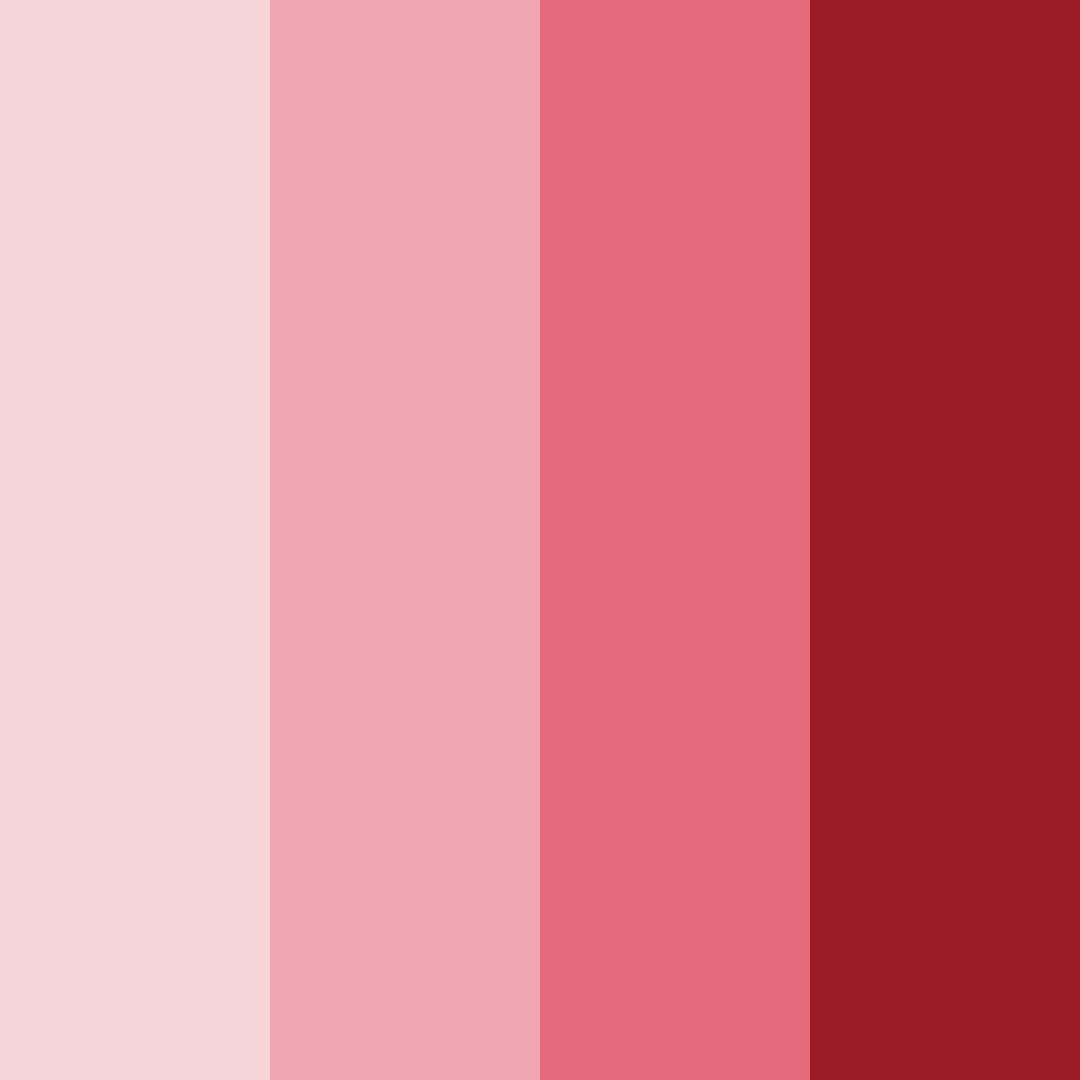 Download crimson shades color palette PNG image (square)