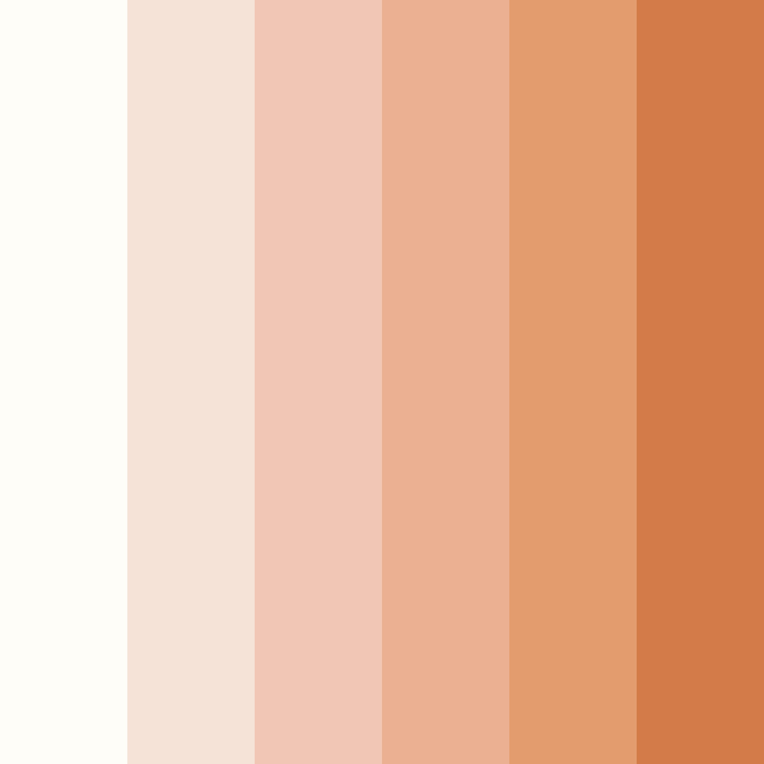 Download peachy blush color palette PNG image (square)