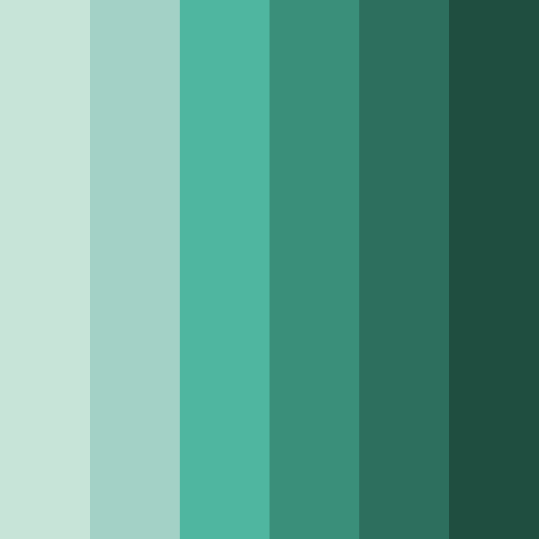 Download teal bosque color palette PNG image (square)