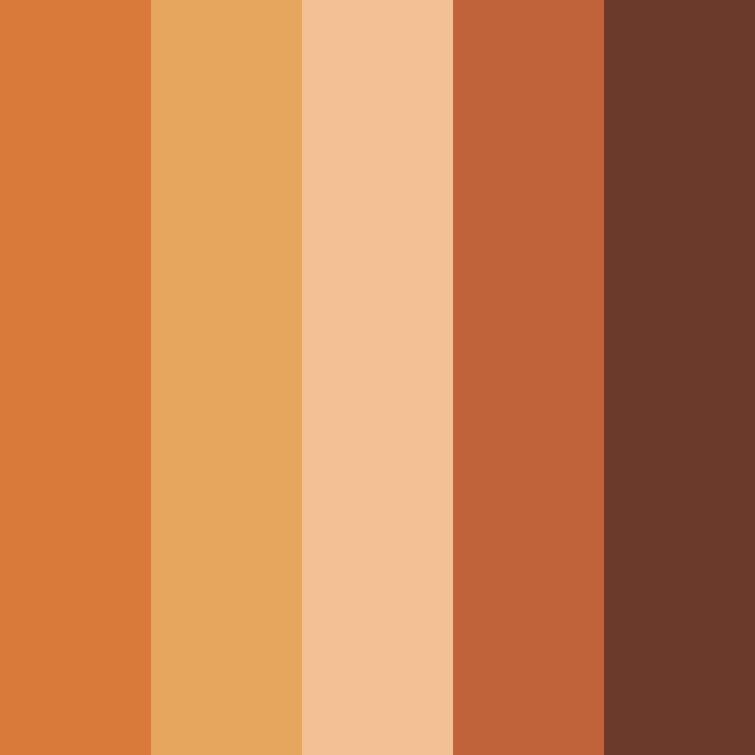 Download rusty shades color palette PNG image (square)