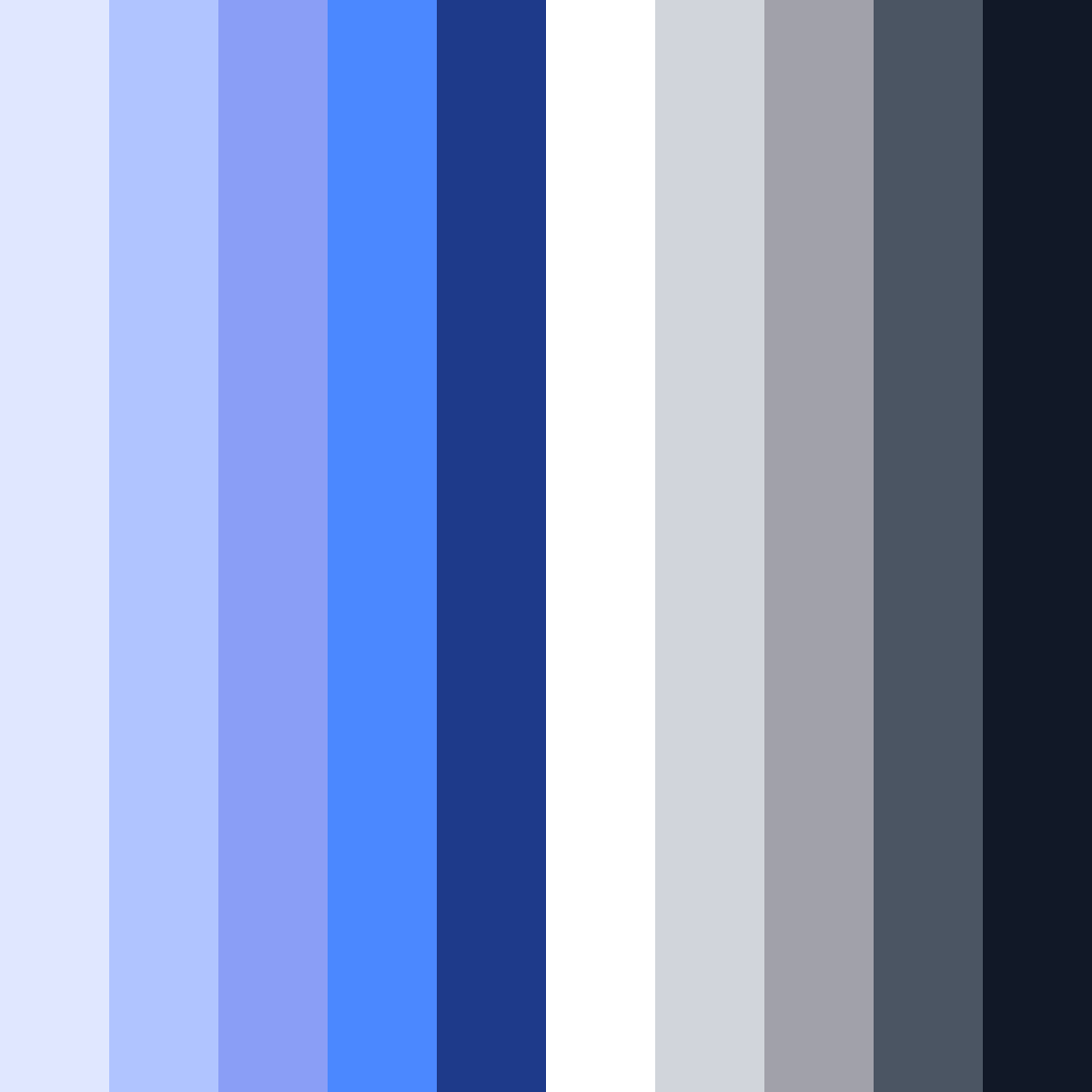Download serene twilight color palette PNG image (square)
