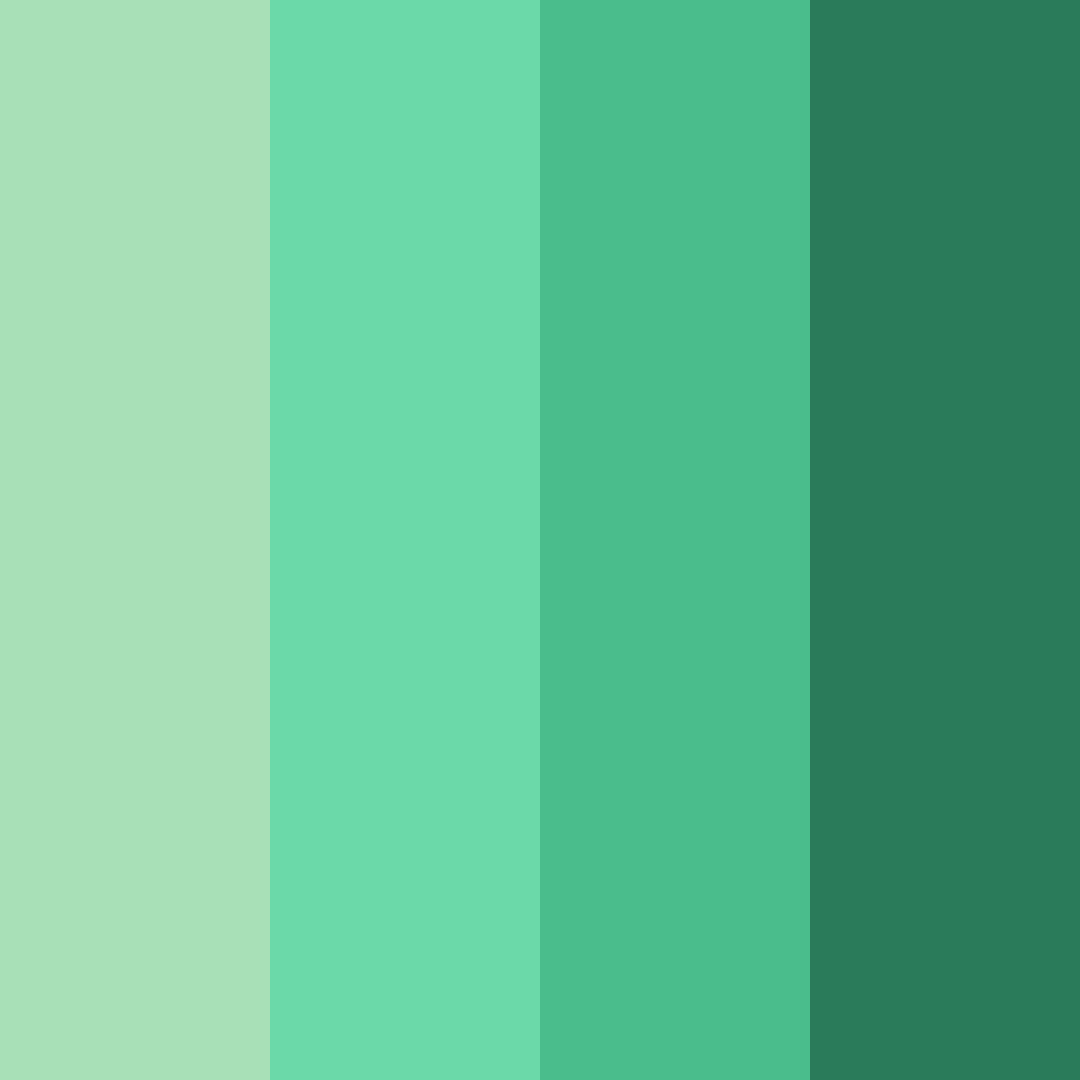 Download shades of verde color palette PNG image (square)