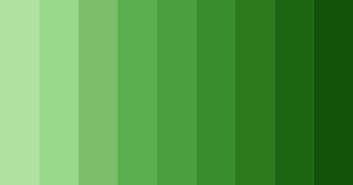 Download shades of green hyena color palette PNG image (landscape)