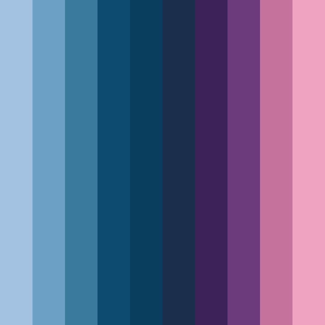 Download azure cascade color palette PNG image (square)