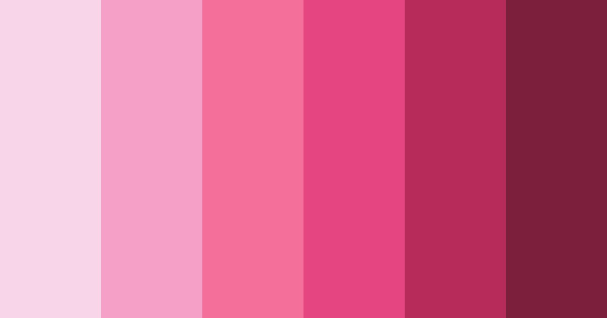 Download cupid pink shades color palette PNG image (landscape)