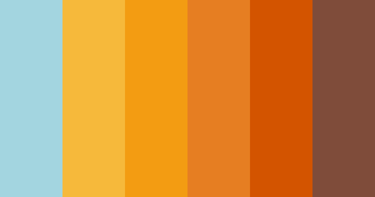 Download blue orange sunset color palette PNG image (landscape)