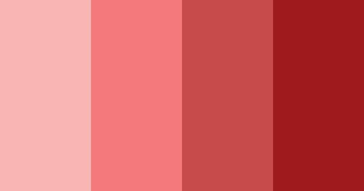 Download soft red color palette PNG image (landscape)