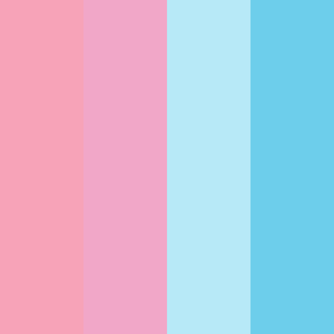Download pink blue rainbow color palette PNG image (square)