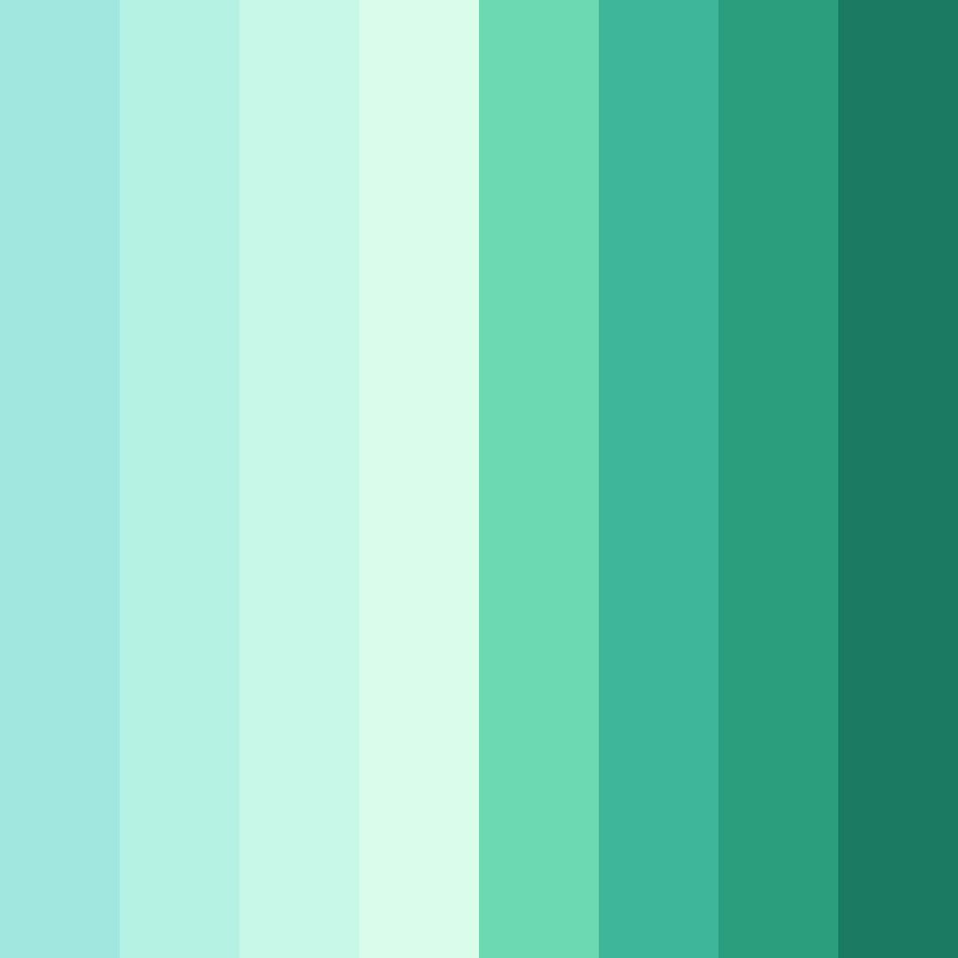 Download ocean breeze serenity color palette PNG image (square)