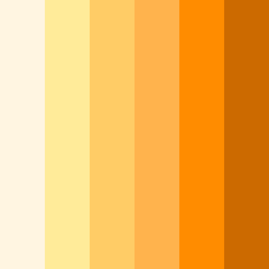 Download sunny orange color palette PNG image (square)